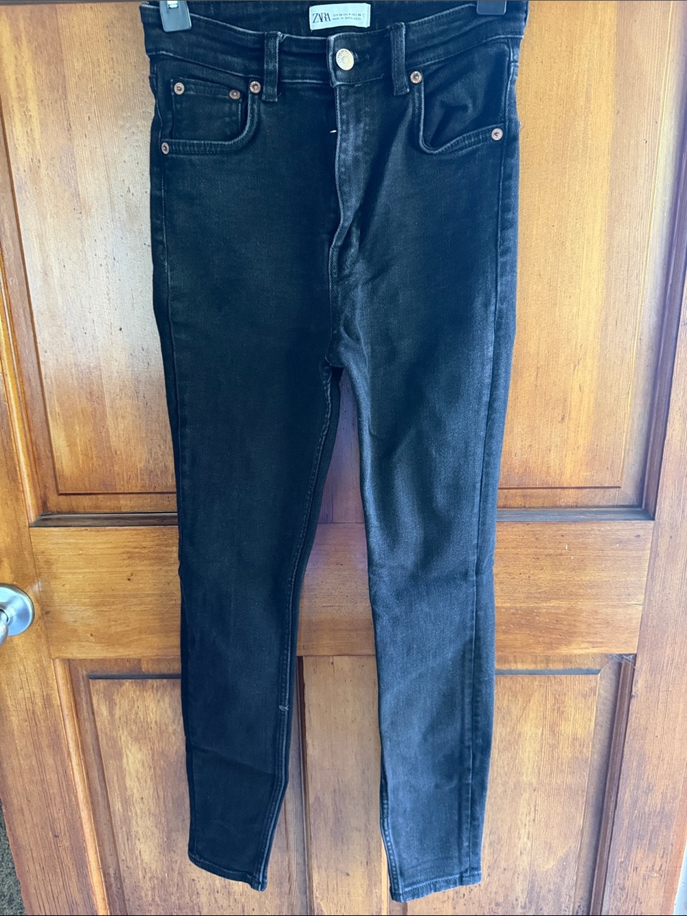 Zara Women's Black Skinny Jeans - High Rise Stretch